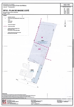 terrain à la vente -   33590  SAINT-VIVIEN-DE-MEDOC, surface 2934 m2 vente terrain - APR750843